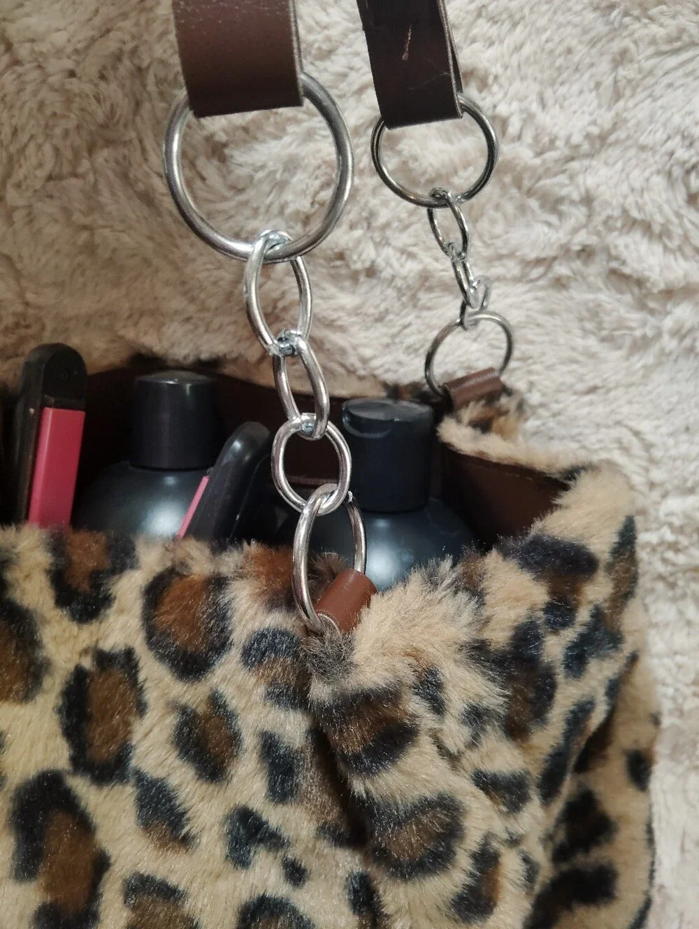 BUNDLE Of 7!! Hair Care, Accessories, Flat Iron, And Leopard Shoulder Bahlg